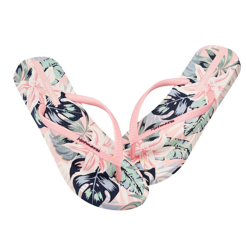 Hotmarzz Women Summer Beach Sandals Light Flip Flops Thongs PINK